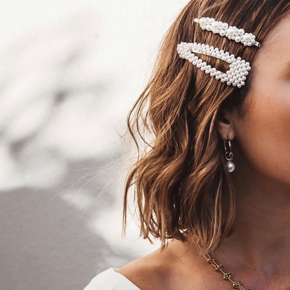 One piece Retro Pearl Hair Pins Clips Barrettes - Picture 8 of 8